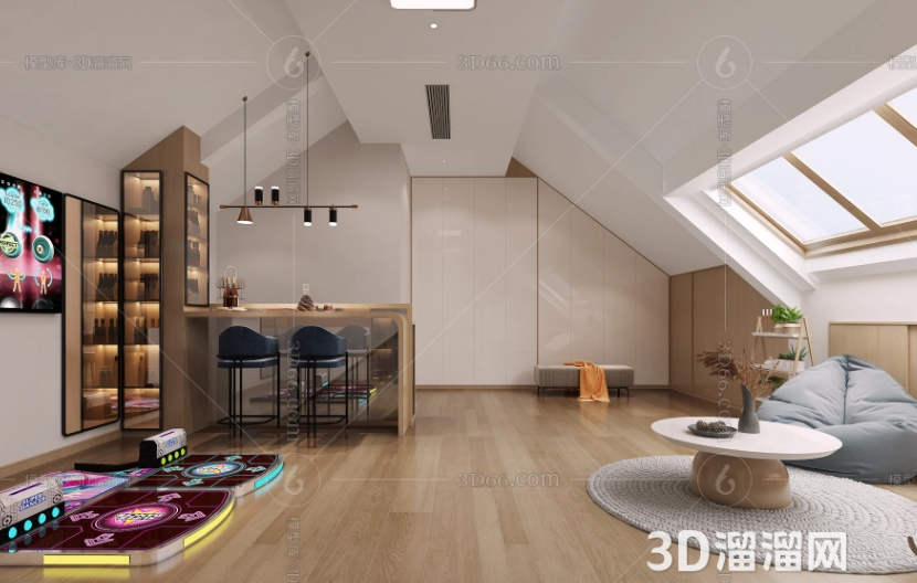 LOFT户型客厅设计注意事项有哪些？-3d溜溜网