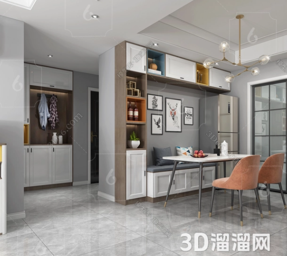 小户型餐厅要怎么设计?7种优化方案不浪费半平米-3d溜溜网