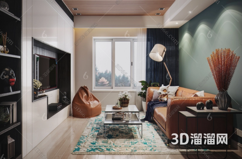 3种常见客厅沙发组合模型方案