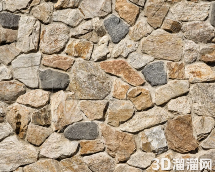 如何用vray调节文化石和鹅卵石石材贴图？