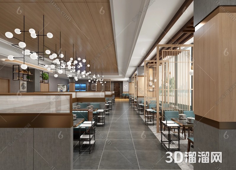 餐饮空间如何设计装修?设计小技巧介绍-3d溜溜网