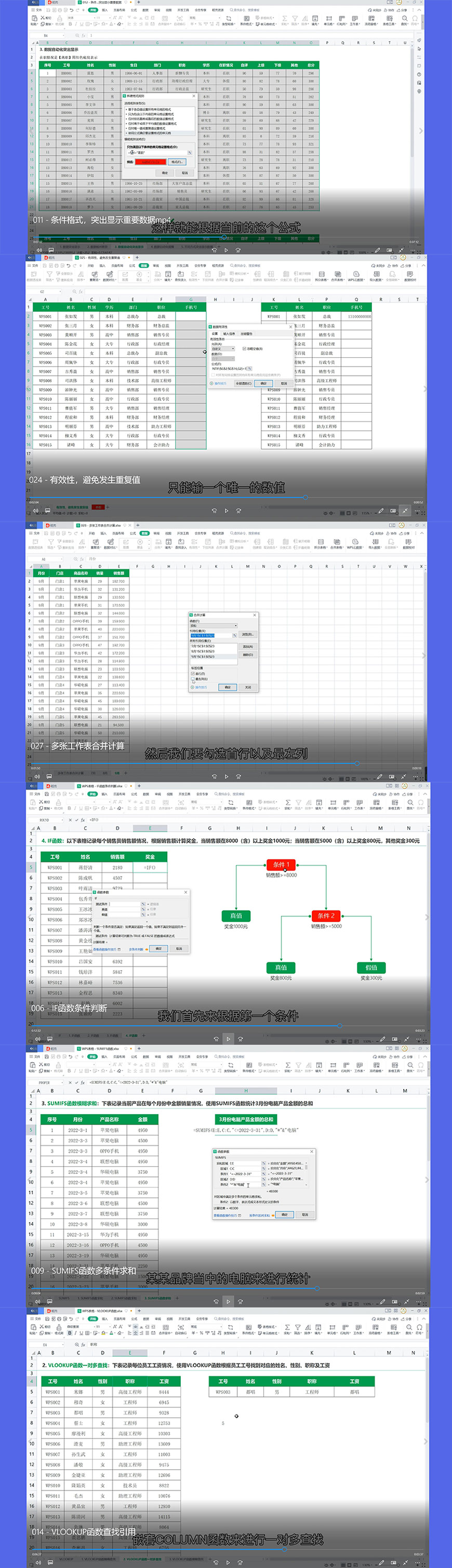 WPS-Excel表格系统课程（WPS表格特色功能、函数、数据透视表、图表）