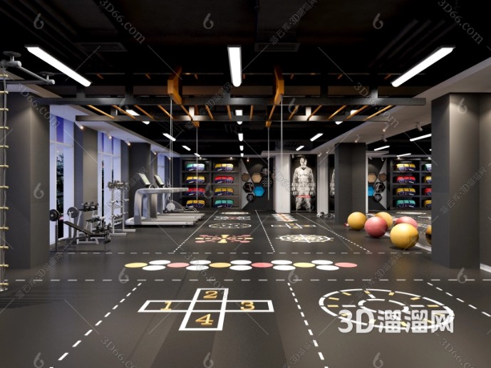 工业风健身房设计:打造时尚与力量的完美结合(图3)