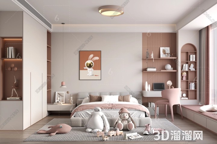 儿童房装修设计重点和注意事项介绍-3d溜溜网