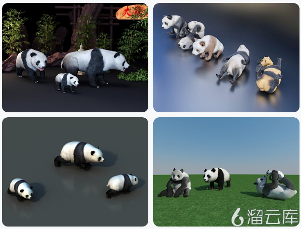 拥有超萌熊猫3D模型素材软件,为你的设计增添不一样的可爱! 拥有超萌熊猫3D模型素材软件,为你的设计增添不一样的可爱!