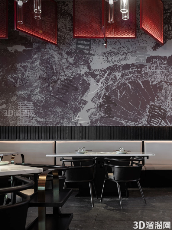暗黑风火锅店,古典与现代交织—壹·火锅设计案例 暗黑风火锅店,古典与现代交织—壹·火锅设计案例