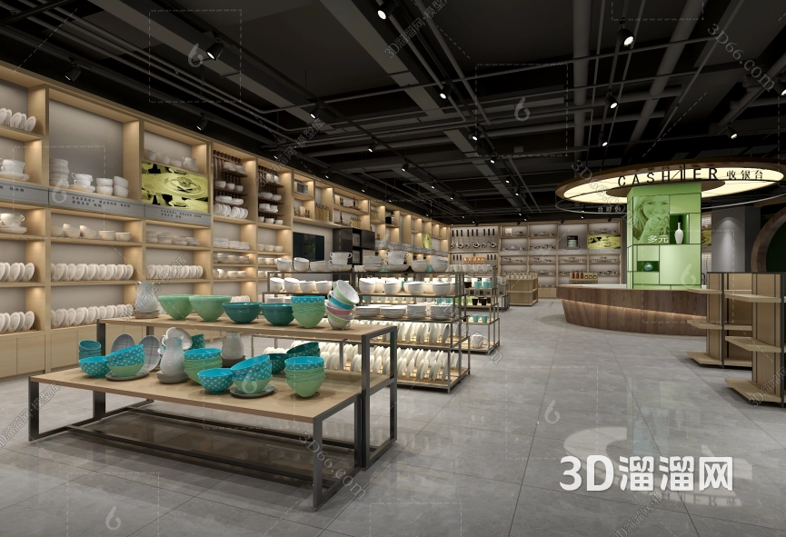 餐具展厅模型设计：如何结合品牌和模拟场景展示餐具？