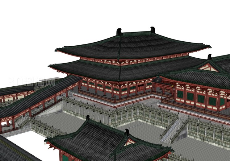 古建筑设计灵感：传承历史之美，创造未来之境-3d溜溜网