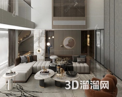 复式客厅设计灵感:空间层次感与现代美学的完美融合 复式客厅设计灵感:空间层次感与现代美学的完美融合
