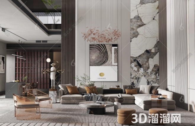 复式客厅设计灵感:空间层次感与现代美学的完美融合 复式客厅设计灵感:空间层次感与现代美学的完美融合