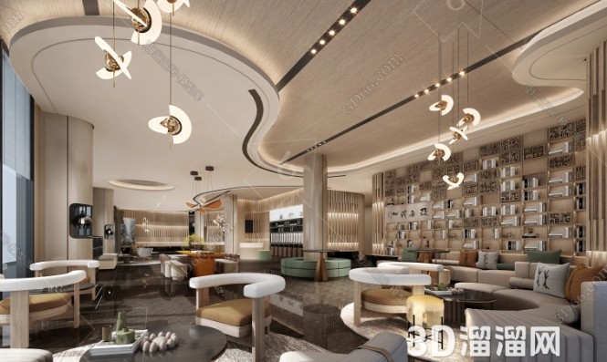 探索灵感:从何处寻找酒店大堂设计的创意火花?-3d溜溜网
