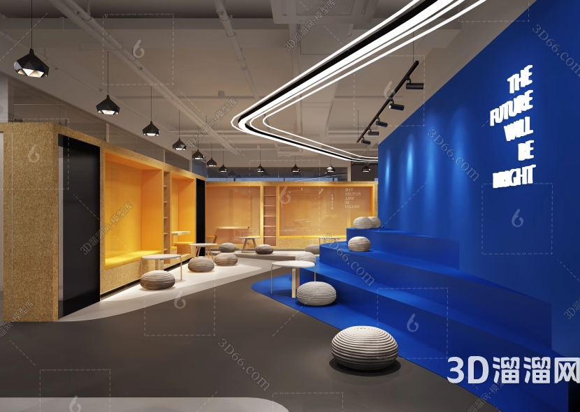 3D展厅前厅效果图：营造引人入胜的空间体验