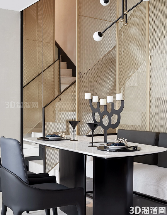 HBA作品|现代极简·不落俗的高级与质感:丽景公馆复式样板房设计案例 HBA作品|现代极简·不落俗的高级与质感:丽景公馆复式样板房设计案例