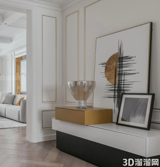 现代轻奢风，185㎡兼具时尚与艺术感住宅：苏州“臻·谧”设计案例