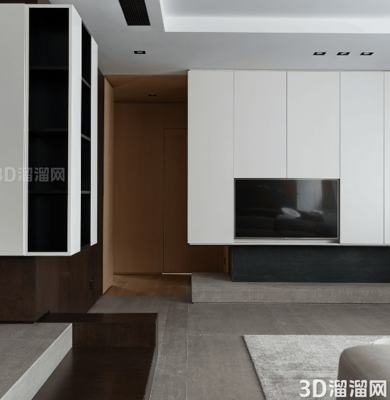 5房改3房,回归经典黑白灰搭配的现代之美:“折纸”住宅设计案例 5房改3房,回归经典黑白灰搭配的现代之美:“折纸”住宅设计案例