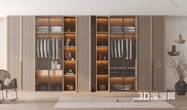 衣柜材质选择指南：打造整洁实用的衣物存储空间-3d溜溜网