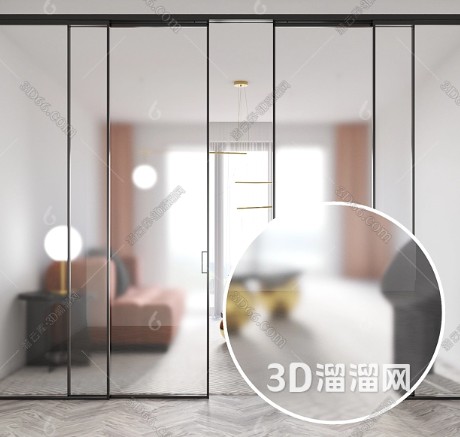 如何创建磨砂玻璃效果材质？