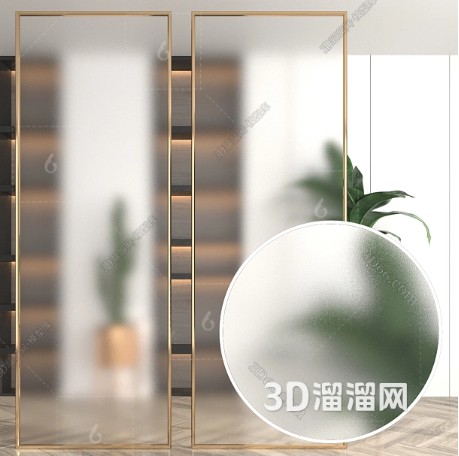 如何创建磨砂玻璃效果材质？