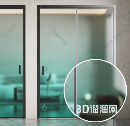 如何创建磨砂玻璃效果材质？