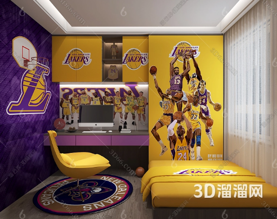 nba球迷的卧室怎么设计？