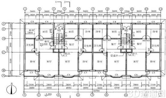 CAD建筑平面图重点讲解 CAD建筑平面图重点讲解