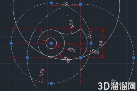 怎么利用CAD绘制风扇扇叶？