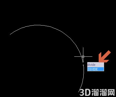 CAD等分弧线的方法 CAD等分弧线的方法
