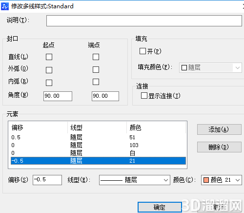 CAD怎么画不一样颜色多线? CAD怎么画不一样颜色多线?
