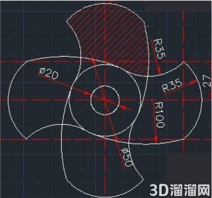 怎么利用CAD绘制风扇扇叶？