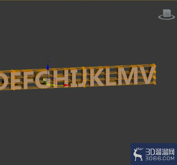 3Dmax弧形立体字制作教程