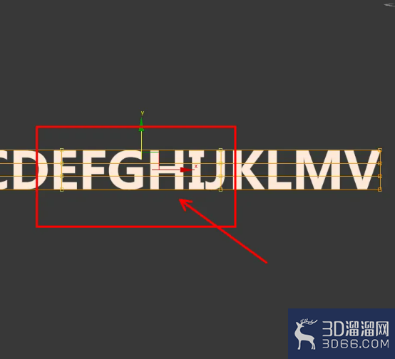3Dmax弧形立体字制作教程
