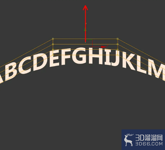3Dmax弧形立体字制作教程