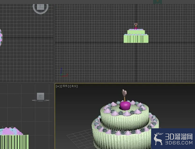 3dmax中如何制作生日蛋糕模型? 3dmax中如何制作生日蛋糕模型?