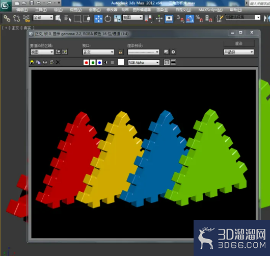 3Dmax如何制作三角形积木? 3Dmax如何制作三角形积木?