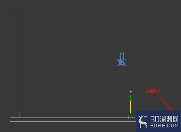 3DMAX怎样制作踢脚线？