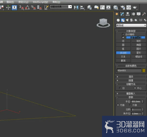 3Dmax如何制作棱柱模型？