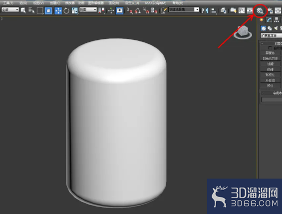 3Dmax如何制作切角圆柱体? 3Dmax如何制作切角圆柱体?