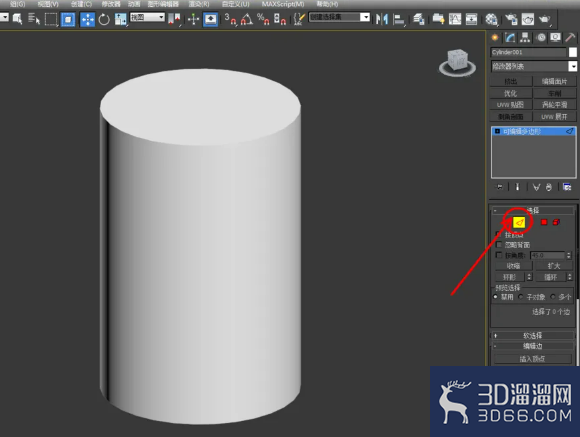 3Dmax如何制作切角圆柱体? 3Dmax如何制作切角圆柱体?