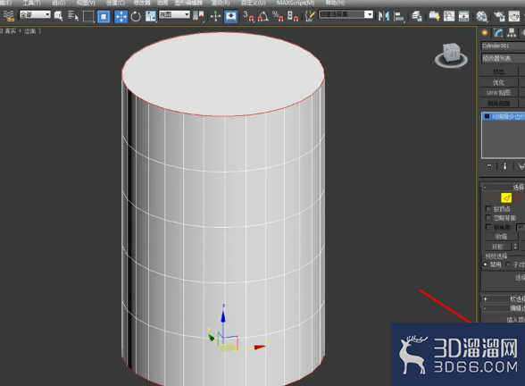 3Dmax如何制作切角圆柱体? 3Dmax如何制作切角圆柱体?