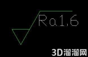 CAD中带属性的表面粗糙度块的建立与应用 CAD中带属性的表面粗糙度块的建立与应用