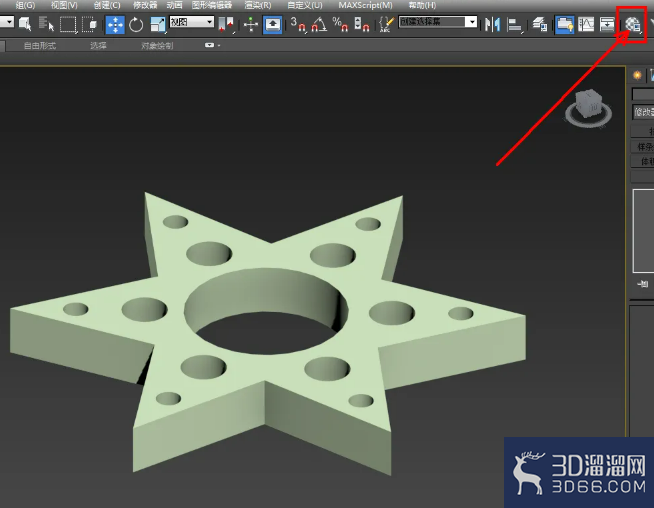 3Dmax镂空星形制作教程