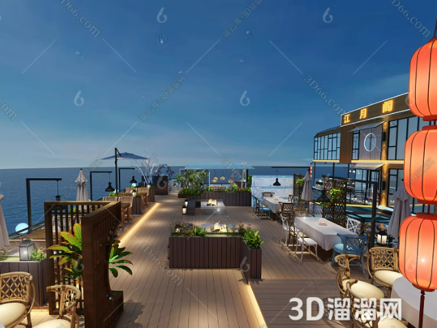 沿河边的餐厅吊灯怎么设计?