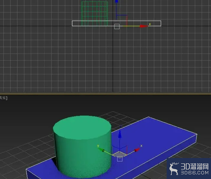 3dmax怎么用布尔挖洞？