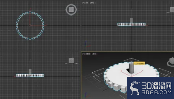 在3dmax里面如何做齿轮？
