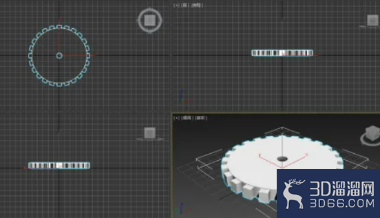 在3dmax里面如何做齿轮？