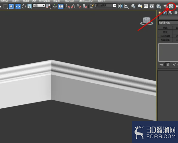3Dmax怎么制作踢脚线？