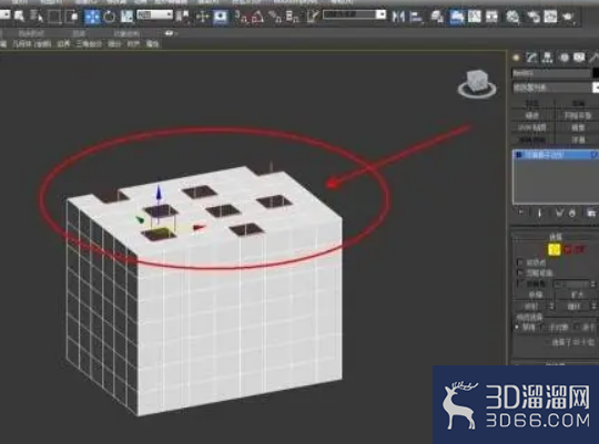 3dmax怎么使用编辑多边形封口？