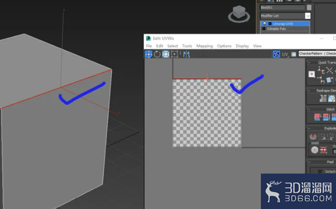 3Dmax如何展UV？
