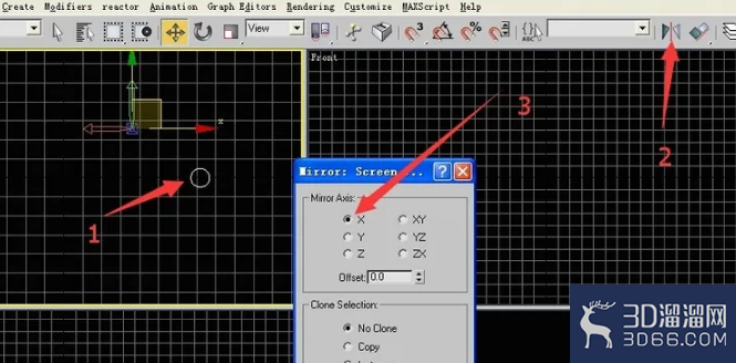 3dmax中镜像操作实例