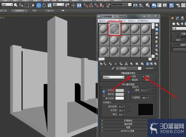 3Dmax怎么让柱子显示为线条? 3Dmax怎么让柱子显示为线条?